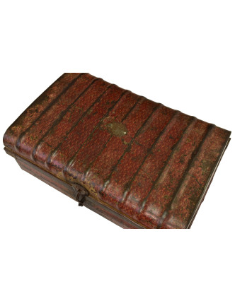 Plechový kufor, staré príručnú batožinu, 66x44x28cm