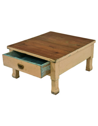 Čajový stolík z teakového dreva, 53x59x31cm
