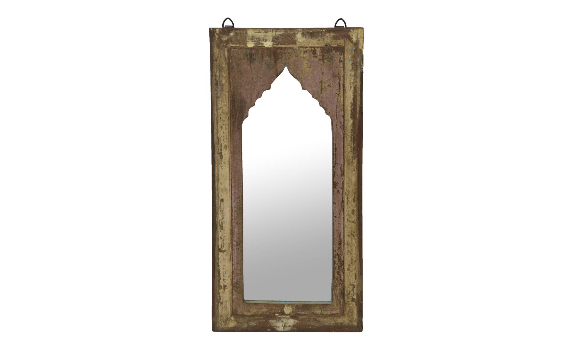 Zrkadlo v ráme z teakového dreva, 28x3x56cm