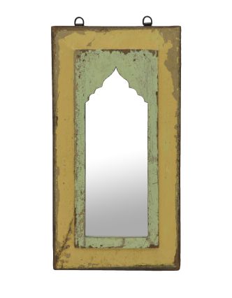 Zrkadlo v ráme z teakového dreva, 27x3x51cm
