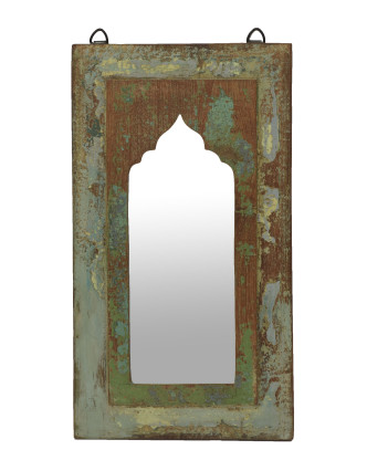 Zrkadlo v ráme z teakového dreva, 25x3x45cm