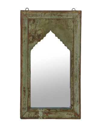 Zrkadlo v ráme z teakového dreva, 36x4x64cm