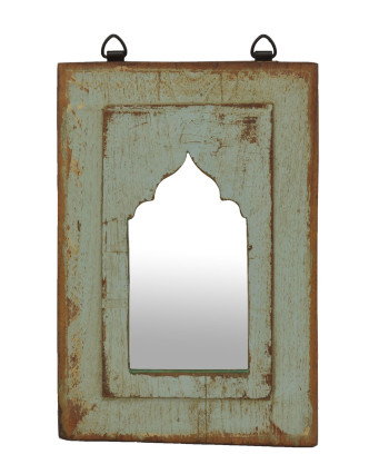 Zrkadlo v ráme z teakového dreva, 21x2x31cm