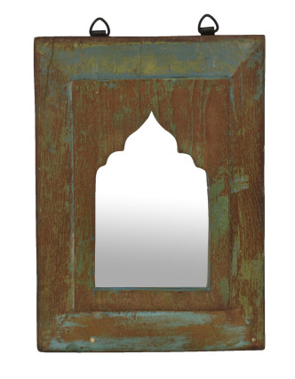 Zrkadlo v ráme z teakového dreva, 24x3x33cm