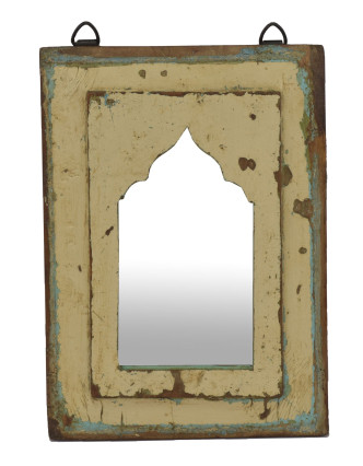 Zrkadlo v ráme z teakového dreva, 22x3x30cm
