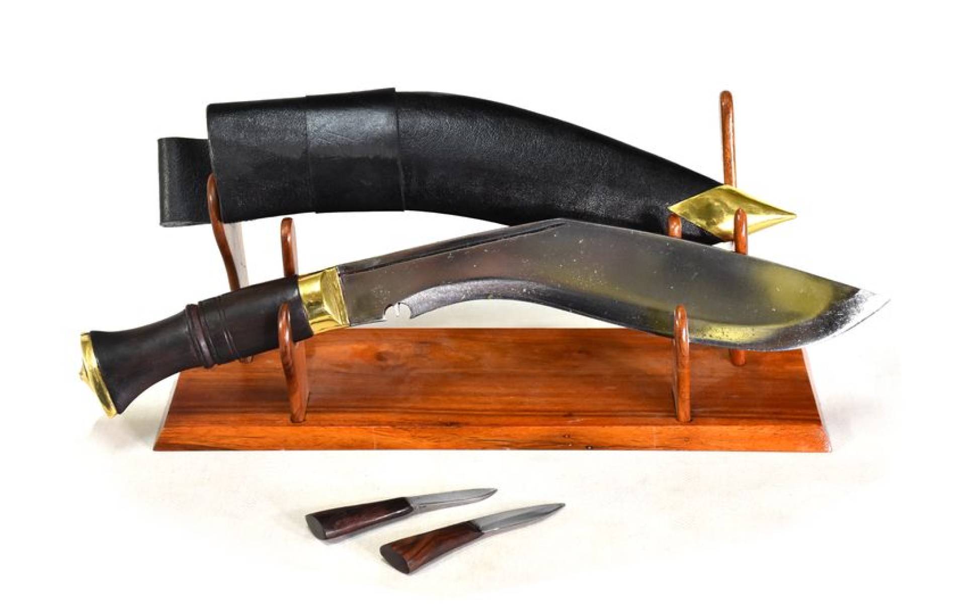 Khukri nůž, "World War", 11", dřevěná rukojeť, nůž 43cm, čepel 29cm