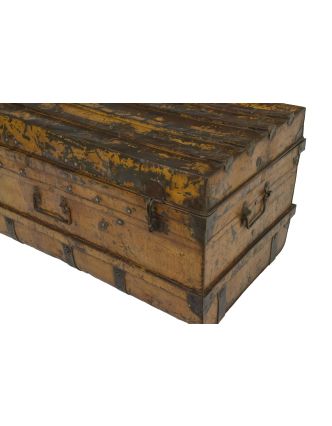 Plechový kufor, staré príručnú batožinu, 101x50x50cm