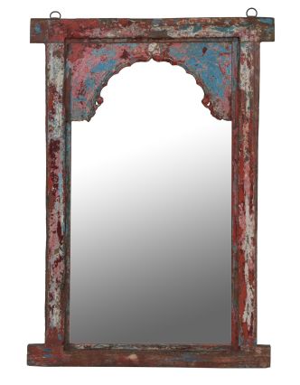 Zrkadlo v ráme z teakového dreva, 74x6x105cm