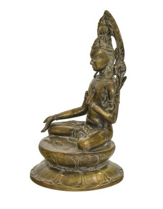 Biela Tara, mosadzná socha, 20x20x33cm