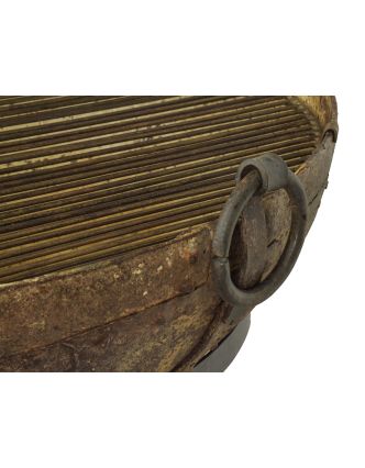 Kovová misa/ohnisko "Kadai" s roštom na stojane, 114x114x60cm