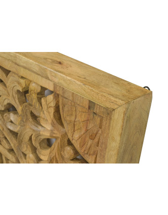 Ručne vyrezaná mandala z mangového dreva, 95x95x5cm