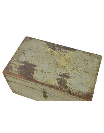 Stará truhlička z teakového dreva, 49x30x27cm