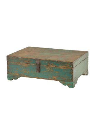 Stará truhlička z teakového dreva, 57x31x25cm