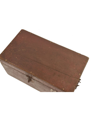 Stará truhlička z teakového dreva, 46x25x24cm