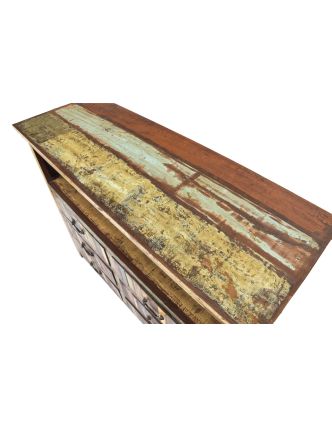 Komoda z antik teakového dreva v "Goa" štýle, 127x45x107cm