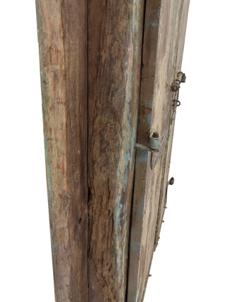 Antik dvere s rámom z Gujarati, teakové drevo, 155x17x221cm