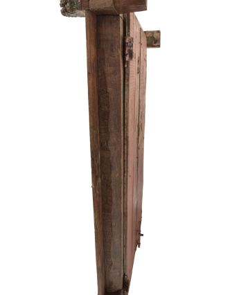 Antik dvere s rámom z Gujarati, teakové drevo, 148x30x213cm