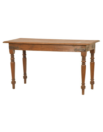 Starý stôl z teakového dreva, 140x50x77cm