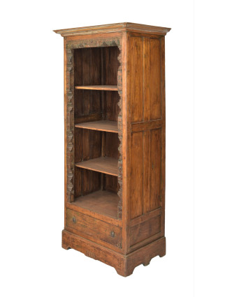 Knižnica z teakového dreva, 80x50x186cm