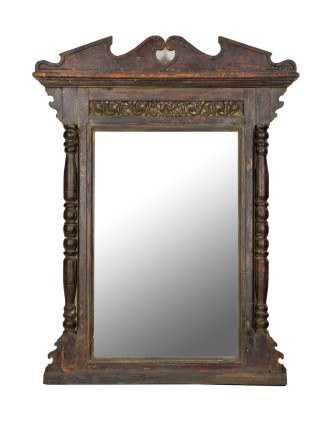 Zrkadlo v ráme z teakového dreva, 117x12x154cm