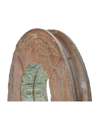 Zrkadlo v ráme z teakového dreva, 62x10x62cm