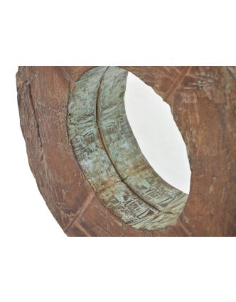 Zrkadlo v ráme z teakového dreva, 62x10x62cm