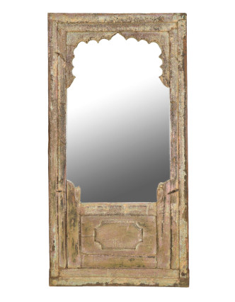Zrkadlo v ráme zo starého teakového dreva, 80x5x160cm