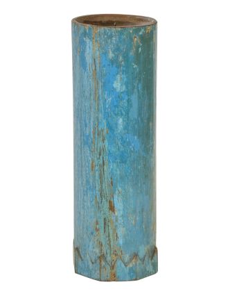 Drevený svietnik zo starého teakového stĺpu, 17x17x48cm