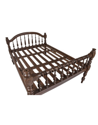 Starožitná posteľ z teakového dreva, 218x158x126cm