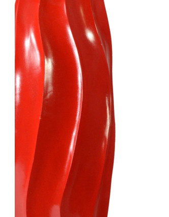 Červená váza z palmového dreva, výška 62cm
