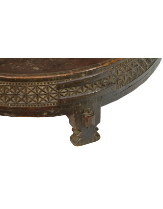 Kulatý stolek z mangového dřeva, 70x70x21cm