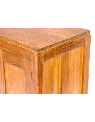 Stará skrinka z teakového dreva, 61x38x93cm