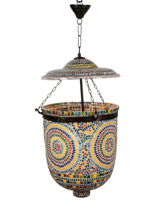 Lampa v orientálnom štýle, sklenená mozaika, ručná práca, 30x30x35cm