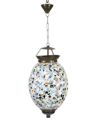 Lampa v orientálnom štýle, sklenená mozaika, ručná práca, 25x25x40cm
