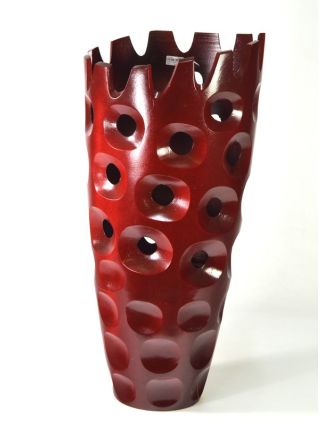 Dierovaná váza 14 x 35cm