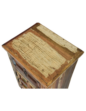 Nočný stolík v "GOA" štýle z teakového dreva, 50x40x75cm