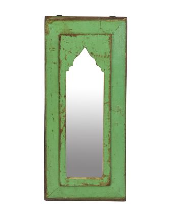 Zrkadlo v ráme z teakového dreva, 22x3x49cm