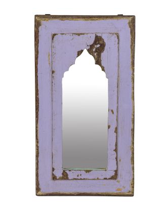 Zrkadlo v ráme z teakového dreva, 27x3x50cm