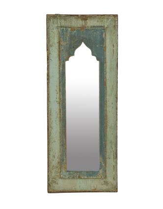 Zrkadlo v ráme z teakového dreva, 21x3x55cm