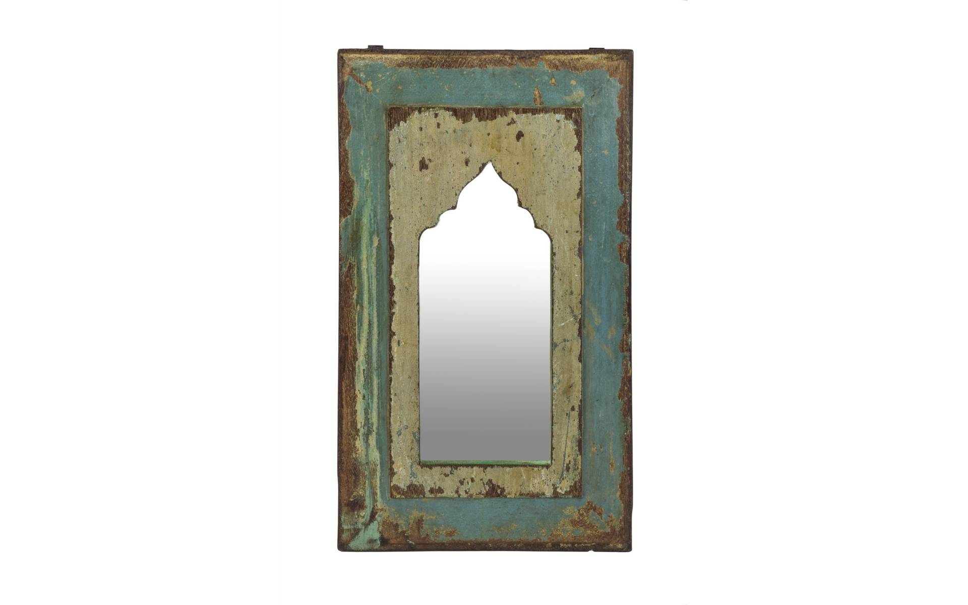 Zrkadlo v ráme z teakového dreva, 27x3x46cm