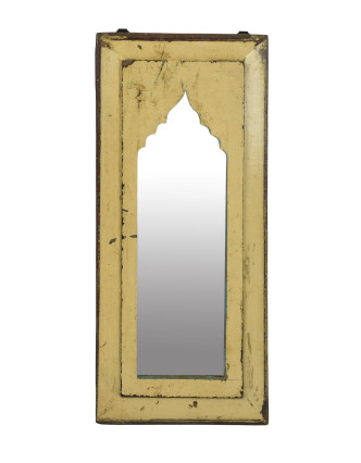 Zrkadlo v ráme z teakového dreva, 27x3x58cm