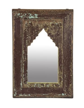 Zrkadlo v ráme z teakového dreva, 35x3x51cm