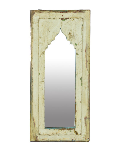 Zrkadlo v ráme z teakového dreva, 26x3x58cm