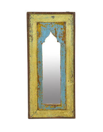 Zrkadlo v ráme z teakového dreva, 21x3x47cm