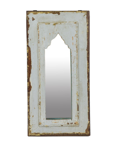 Zrkadlo v ráme z teakového dreva, 26x3x52cm