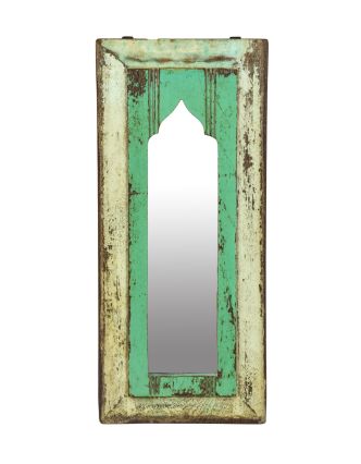 Zrkadlo v ráme z teakového dreva, 22x3x50cm