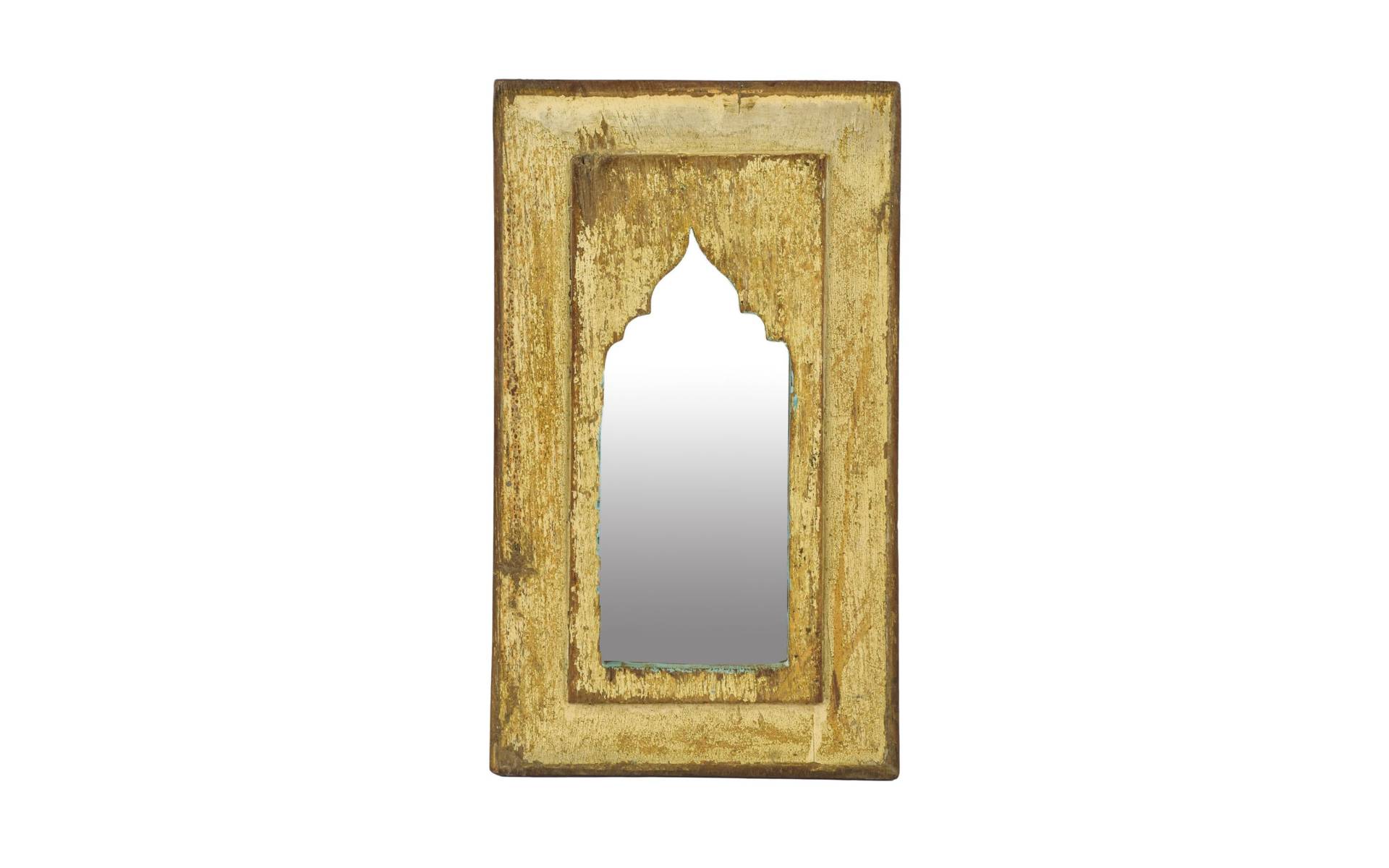 Zrkadlo v ráme z teakového dreva, 24x3x42cm
