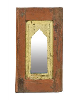 Zrkadlo v ráme z teakového dreva, 36x3x63cm