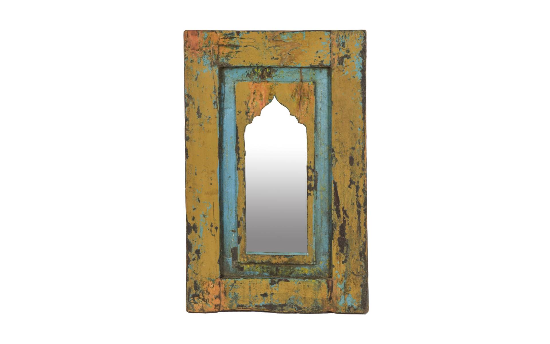 Zrkadlo v ráme z teakového dreva, 35x3x54cm