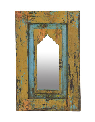 Zrkadlo v ráme z teakového dreva, 35x3x54cm